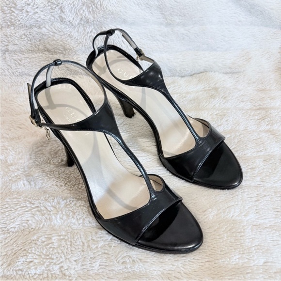 Gucci Black Patent Leather Heels Size 7 - Picture 3 of 9
